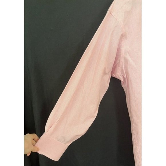 Tommy Hilfiger Men's Pink And White Gingham Long Sleeve Button Down Shirt Sz Lg - Picture 4 of 10
